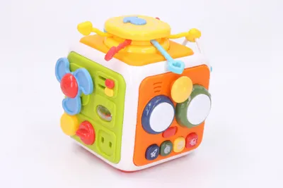 Produktbild von Wiky Motorikwürfel mit Soundeffekten 21 cm für Kinder ab 18 Monaten