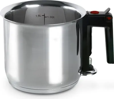 Produktbild von ELO Stahlwaren 99414, 1,5 l, Schwarz, Edelstahl, Edelstahl, Schwarz, 16 cm