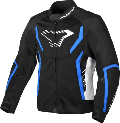 Produktbild von Macna Grisco Motorrad Textiljacke, schwarz/blau/weiß, L