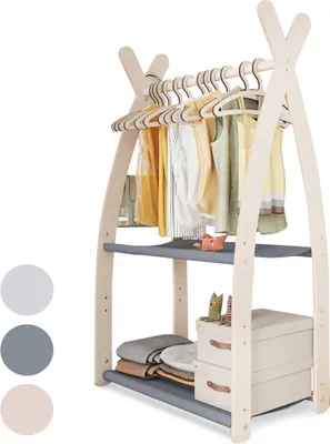 Obrázok produktu pre MAMOI® Vešiak na oblečenie do detskej izby | vešiak na detské oblečenie 95x106x32cm / 53x95x32cm | vešiak na detské oblečenie | vešiak na kabáty |