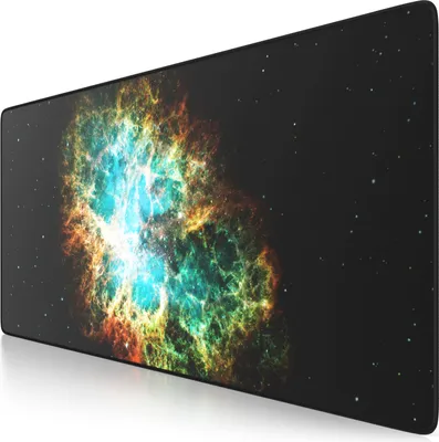 Zdjęcie produktu dla Podkładka pod mysz do gier CSL, podkładka biurkowa XXL 900 x 400 mm, precyzja i szybkość, galaxy