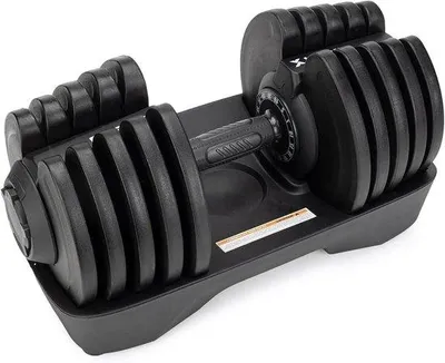 Produktbild von Verstellbare Halterung - Hantelset - Krafttraining - Schnelle Gewichtseinstellung - Gesamtgewicht bis 40 kg - Schwarz