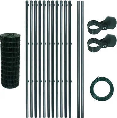 Produktbild von Schweißgitterzaun Komplettset 0,8 x 25m Zaunset Gartenzaun Zaun mit Pfosten Set