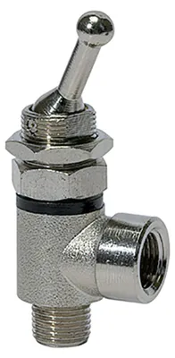 Produktbild von Riegler 2/2-Wege-Kipphebelventil, beidseitig, Gew.anschluss G 1/8,G1/8IG