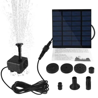 Zdjęcie produktu dla Mini solarna pompa fontannowa Zestaw paneli zasilających Pompa wodna z panelem słonecznym do basenu ogrodowego