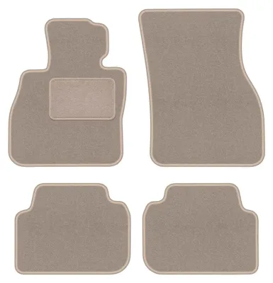 Image de Tapis de sol en moquette pour Mini Clubman F-54 2015- (à hayon) – jeu 4 pièces, beiges, sur mesure – Wielganizator LUX