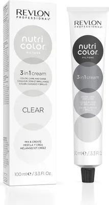 Produktbild von Revlon Nutri Color Filters, Clear, Unisex, 100 ml, Alle Haare, Farbspeichernd, Nährend, Schutz, Glanz, Weichmachend, Tube