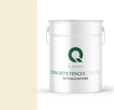 Produktbild von BETONZAUNFARBE 10 L Weiß-gelb SILIKON FARBE AUßEN BETONFARBE | WASSERABWEISEND | ACRYLAT DISPERSION BETONELEMENTE LOTUSEFFEKT ABPERLEFFEKT