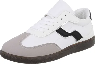 Produktbild von Ital-Design Damen Freizeitschuhe  Wildlederoptik, Lederoptik Sneakers Low 88519462 Weiß Gr.  39