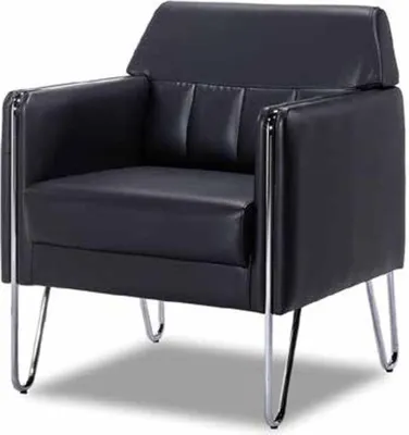 Produktbild von Sofa Sessel Relaxsessel Polstersessel Couch Lounge Schwarz Büro Hotel Club