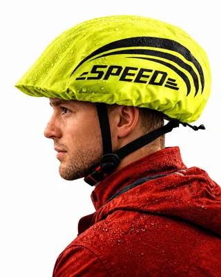 Produktbild von 2x Wasserdichter Fahrrad Helmüberzieher Neon Gelb – Winddicht & Reflektierend – Universal Regenschutz für Fahrradhelm