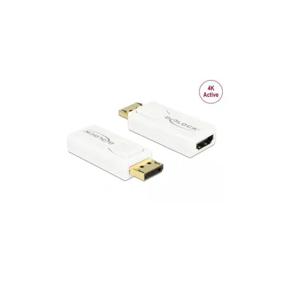 Produktbild von Delock - Videoadapter - DisplayPort männlich zu HDMI weiblich - weiß - 4K Unterstützung