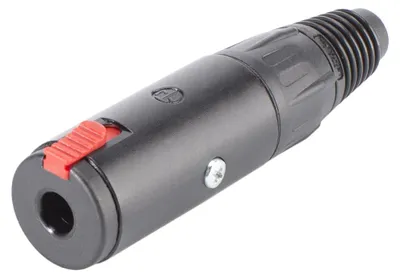 Produktbild von NEUTRIK® Klinke (6,3mm), 3-pol , Metall-, Löttechnik-Kabelbuchse, versilberte(r) Kontakt(e), gerade, schwarz