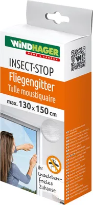 Produktbild von Windhager 03498, Bausatz zur Montage von Fensterschirmen, Weiß, Kunststoff, Weiß, 130 x 150 mm