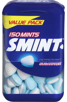 Produktbild von Smint XL Pfefferminz Bonbons 105g – Erfrischende Minz-Bonbons für unterwegs