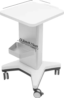 Obrázek produktu pro Zdravotnický vozík, mobilní skladování, robustní konstrukce, BÍLÝ
