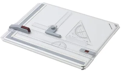 A3 Zeichentafel 51x37 cm mit T-Lineal und Zubehör