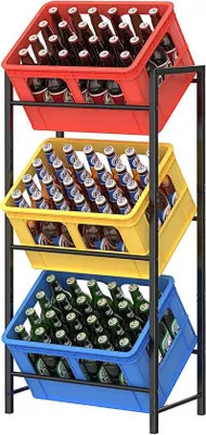 Obrázok produktu pre Vozík na 3 prepravky – na pivo, ovocie a zeleninu – nosnosť 75 kg