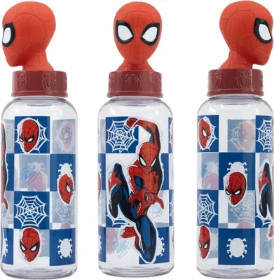 Produktbild von Marvel Spiderman 3D Kopf Wasserflasche Trinkflasche Flasche 560 ml