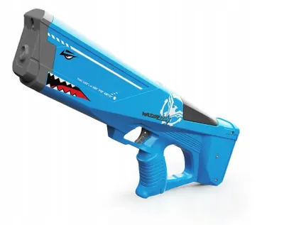 Zdjęcie produktu dla Elektryczny pistolet na wodę z rekinem dla dzieci, daleki zasięg, rekin. Zabawa w wodzie.