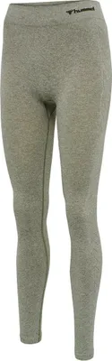 Produktbild von hummel hmlCI Seamless Mid Waist Tights Damen vetiver melange L