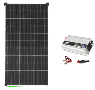 Produktbild von Solaranlagensystem, kompatibel mit netzunabhängigen Anwendungen, mehrere Leistungsoptionen, 12V-220V 120W System