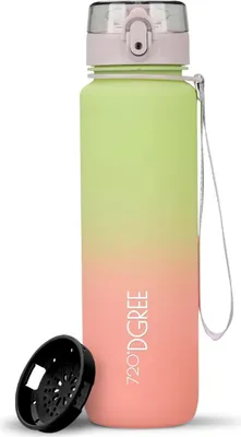Produktbild von 720°DGREE Trinkflasche uberBottle Multicolour softTouch mit Sieb mint/blush 1l