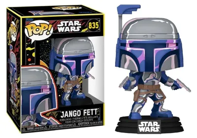 Zdjęcie produktu dla Star Wars: Mandalorian & Grogu POP! Figurka winylowa Jango Fett (Retro) 9 cm
