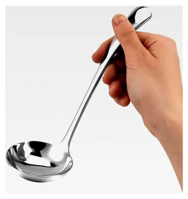 Produktbild von Suppenschöpfer aus Edelstahl, 20 cm, für Suppen und Eintöpfe, spülmaschinenfest