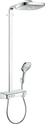 Produktbild von Hansgrohe Showerpipe Raindance Select Chrom mit Kopfbrause Raindance E Air 3jet 300mm