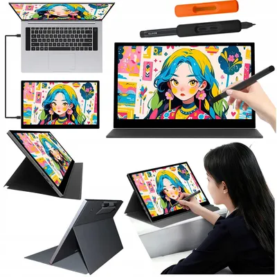 Zdjęcie produktu dla Profesjonalny Tablet graficzny 1920x1080 15,6" DOTYKOWY 16384 BOSTO P160T