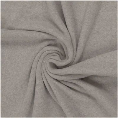 Strickstoff Bono by Swafing ab 0,5m x 160cm meliert Stricksweat Bauwollstoff Baumwollstrick Meterware hellgrau