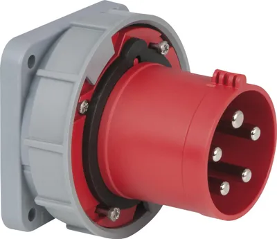 Produktbild von PCE CEE 63 A/400 V 5-pin Socket male Rot - IP67