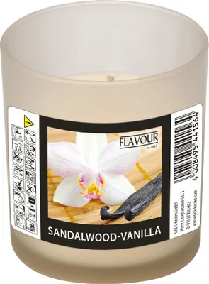 Produktbild von "Flavour by GALA" Duftkerze im Glas Ø 70 mm · 77 mm creme - Vanille "Indro"