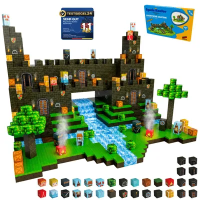 Produktbild von Magnetische Bausteine Ritterburg 150 Teile | Konstruktionsspielzeug ab 3 Jahren