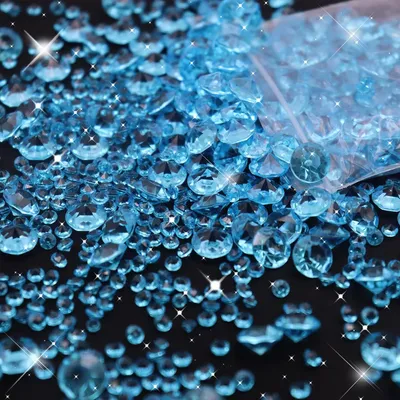 Produktbild von Dekorative Acryl-Diamanten transparent, 4200 Stück, 3 mm, Tischdeko für Hochzeit