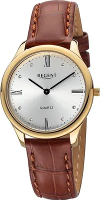 Obrázok produktu pre Regent kožené dámske náramkové hodinky quartz čierny kožený remienok D2UR2104084