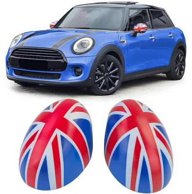 Für Mini F54 F55 F56 F57 13-18 Spiegel Gehäuse Kappen Union Jack Blau Weiss Rot in der Farbe Rot von Carparts-Online GmbH