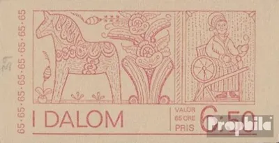 Produktbild von Briefmarken Schweden 1973 Mi MH39 (kompl.Ausg.) postfrisch Dalekarlien