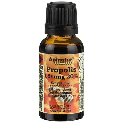 Immagine prodotto di APINATUR Soluzione di propoli 20%, 20ml con alc. Gocce / tintura / soluzione di propoli