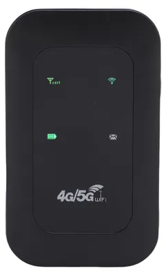 Obrázek produktu pro 4GWiFi hotspot podporuje připojení 10 zařízení Mobilní LTE router pro cestování Vysoká rychlost 300 Mb/s Slot pro SIM kartu Barevný LED displej