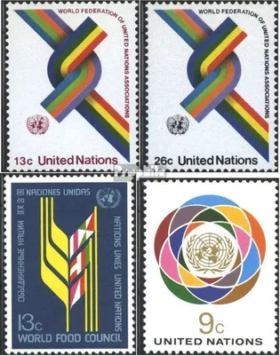 Produktbild von Briefmarken UNO - New York 1976 Mi 293-294,301,302 (kompl.Ausg.) gestempelt Freimarken