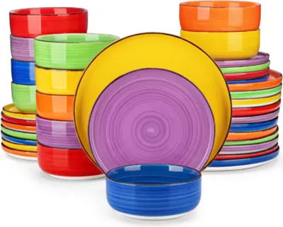 Produktbild von Averto Serviesset – 36-teilig – 8 Personen – Bunt – Essteller, Tiefe Teller, Frühstücksteller – Keramik – Tafelservices