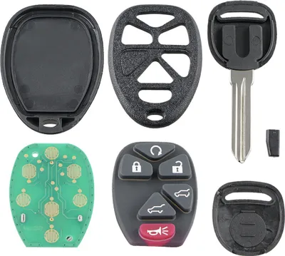 Produktbild von 2 Stück Auto-Fernbedienung Key Fob Ersatzrecht Slot mit 46 Chips 315 Frequenz Ouc60270 Modifizierte Teile schwarz