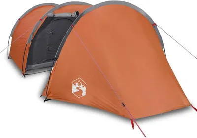 Immagine prodotto di Tenda da Campeggio a Tunnel 4 Persone Arancione Impermeabile