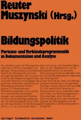 Produktbild von Bildungspolitik