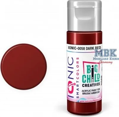 Zdjęcie produktu dla Amunicja MIG IONIC-0058 IONIC COLORS Ciemnoczerwona