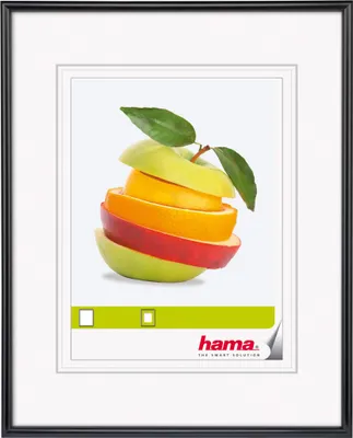 Produktbild von Hama Sevilla, Einzelbilderrahmen, Glas, Kunststoff, Schwarz, Transparent, 15 x 20 cm, Nachdenklich, 210 mm