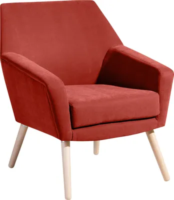 Produktbild von Max Winzer Sessel Alegro - Velourstoff terracotta - Maße: 67 x 71 x 81 cm