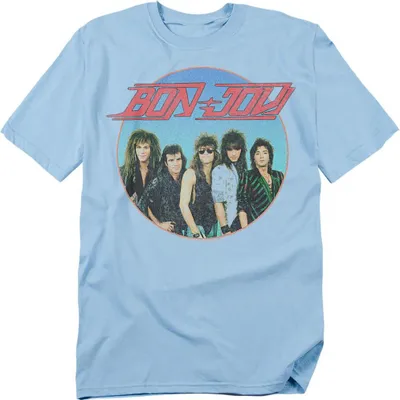 Immagine prodotto di Bon Jovi - Maglietta "Sphere" per uomo/donna Unisex TV20678 (S) (Azzurro)